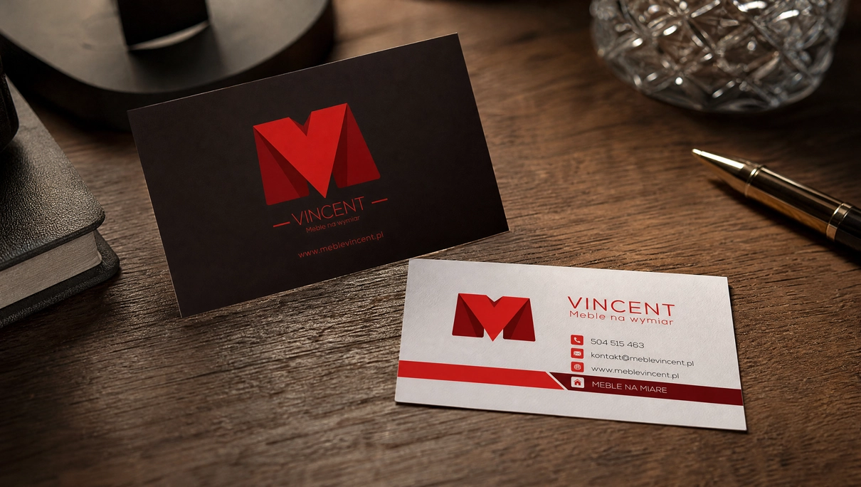 Logo na wymiar i wizytówki - Meble Vincent