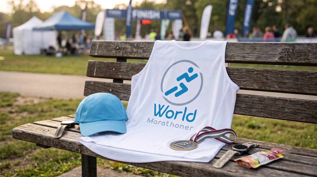 Grafiki social media i logo - World Marathoner - Logo i social media