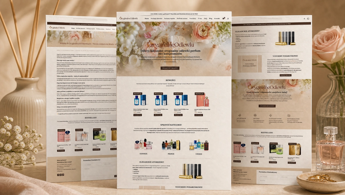 Sklep WooCommerce z odlewkami perfum - Sklep WooCommerce