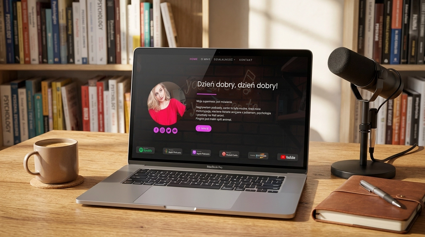 Podcaster website - Malgosia Zmaczynska and 100+ episodes - Idea For Design projects