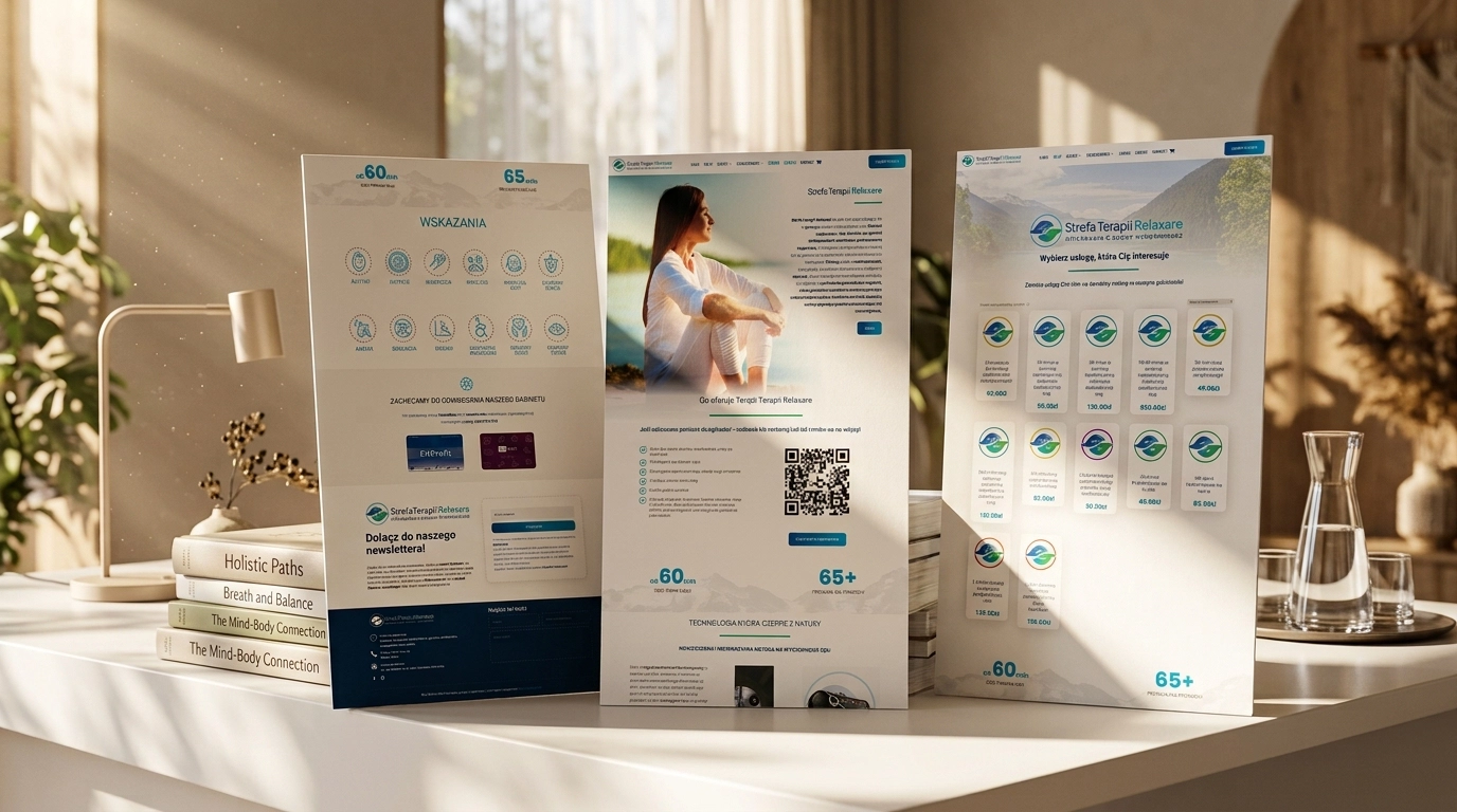 Relaxare therapy clinic - website with booking and pricing
