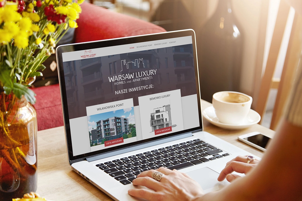 Strona dla dewelopera - sekcja oferty - Warsaw Luxury