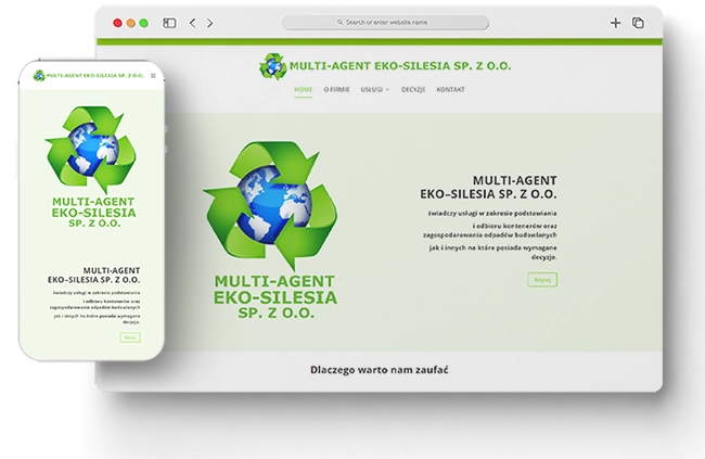 Multi-Agent – odpady, kontenery strona internetowa