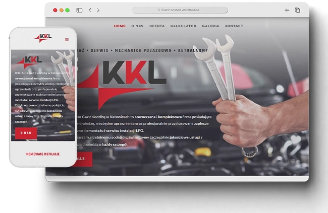 KKL AutoGaz – strona internetowa